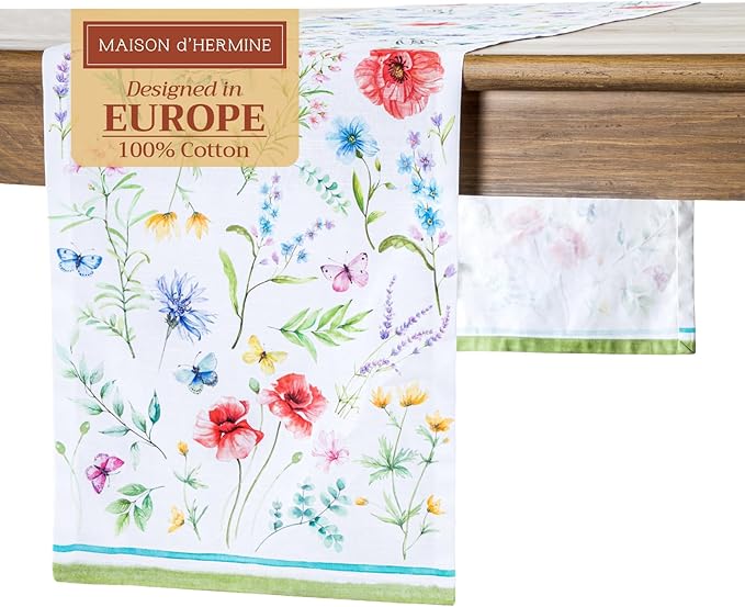 Maison d' Hermine Table Runner 100% Cotton Single Layer Table Runners 108 by MaisondHermine