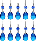 10pcs Crystal Prisms Chandelier Blue Ornament Pendants Rainbow Maker 38mm Drop by LONGSHENG-SINCE2001-