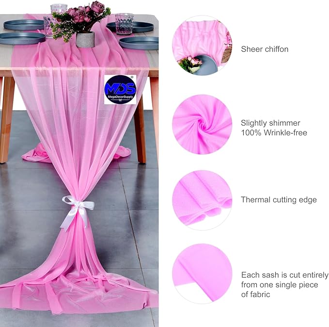 MDS Halloween Chiffon Table Runner - Image 6