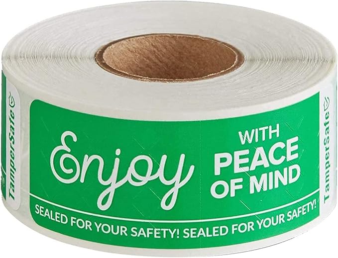 Angel's Peel Lounge Tamper Proof Stickers Roll — Tamper Evident Stickers by AngelsPeelLounge