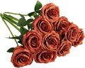 Artificial Rose 10pcs Open Flower Bouquet Faux Rose Stems by IUKnot