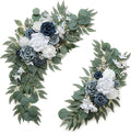 Dusty Blue Flower for Wedding Welcome Signs Decorations, Artificial Wedding by Love%C2%A0Every%C2%A0Bit%C2%A0of%C2%A0Life