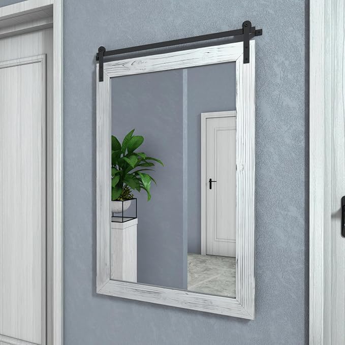 COGOOD Farmhouse Barn Door Mirror - Image 3
