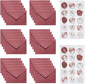 30 Pieces A6 Envelopes with 30 Seal Stickers, 6.32 x 4.45 inch Envelopes by Youteer