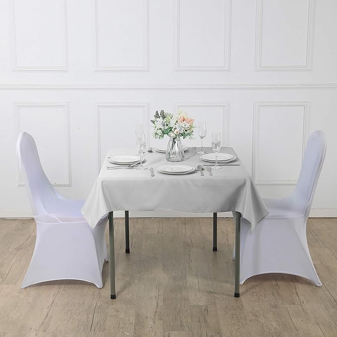 Cupuamon Square Tablecloth 52x52 inch Washable Polyester Fabric Table Cloth - Image 6
