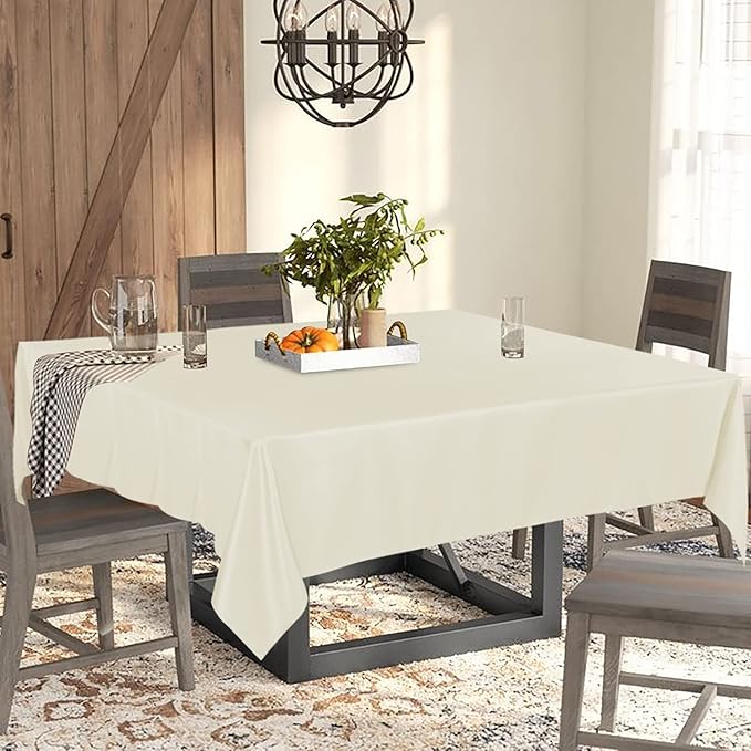 Fitable Square Tablecloth 60x60 inch Tablecloth Stain and Wrinkle Resistant - Image 2