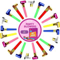 25pcs Party Blowers, Colourful Noisemakers Party Blowouts Squawkers Fringed by Unknown