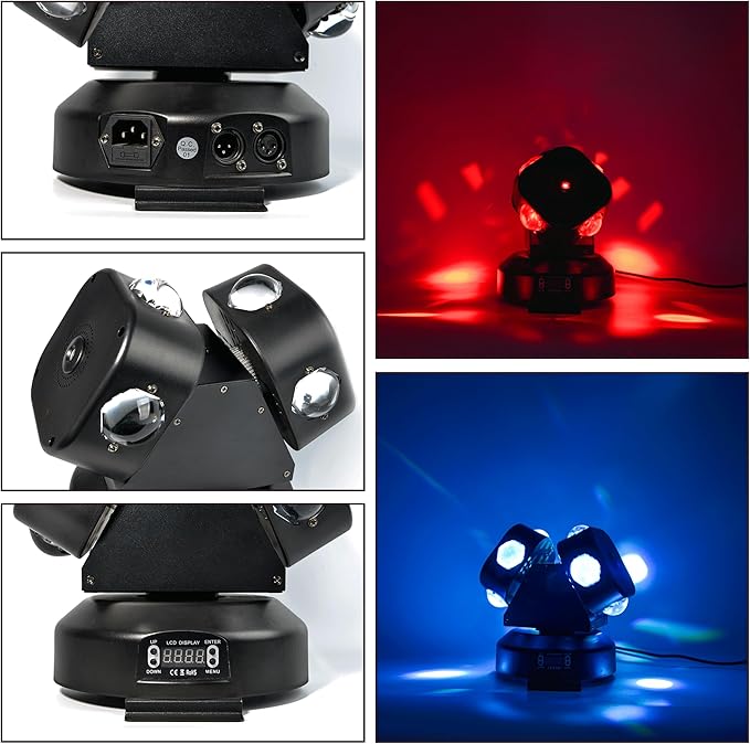 Moving Head DJ Light DMX 512 Strobe Lighting LED - Image 4