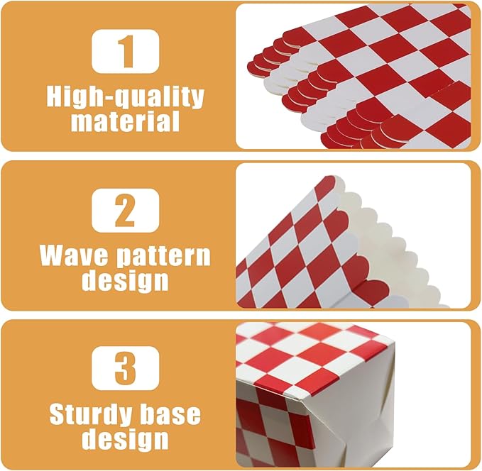 50 Pcs Popcorn Boxes Mini Paper Popcorn Box Cardboard Popcorn Container - Image 4