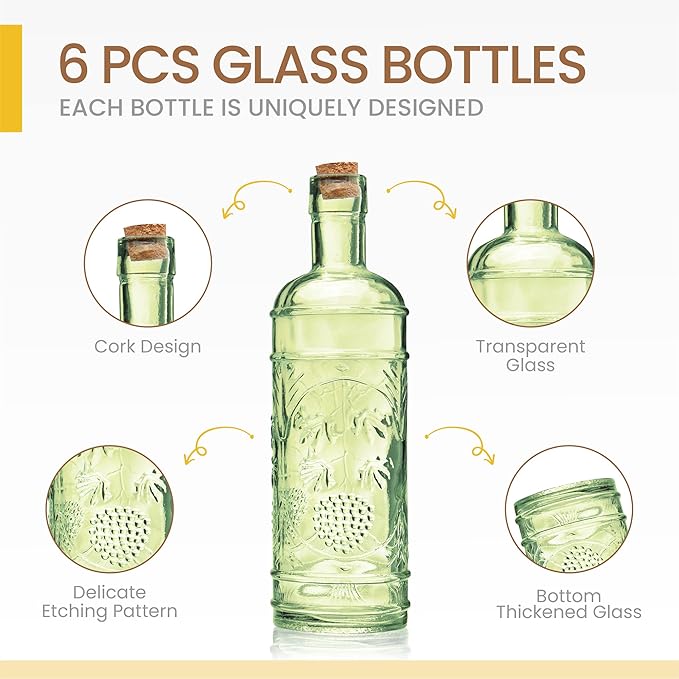 Assorted Green Glass Bottles - Image 3