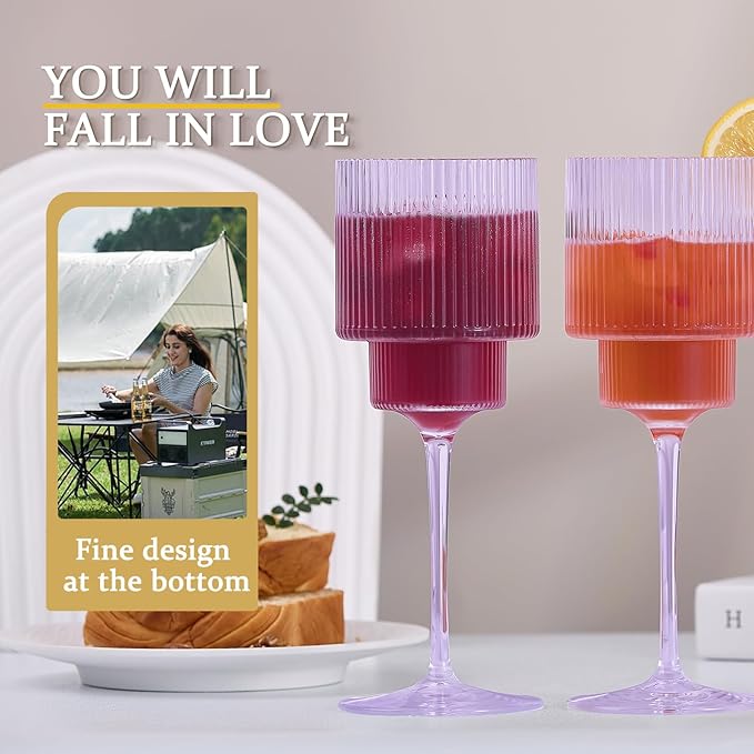 Plastic Goblets Wine Glasses - 12Oz Acrylic Wine Glasses Origami Unbreakable - Image 7