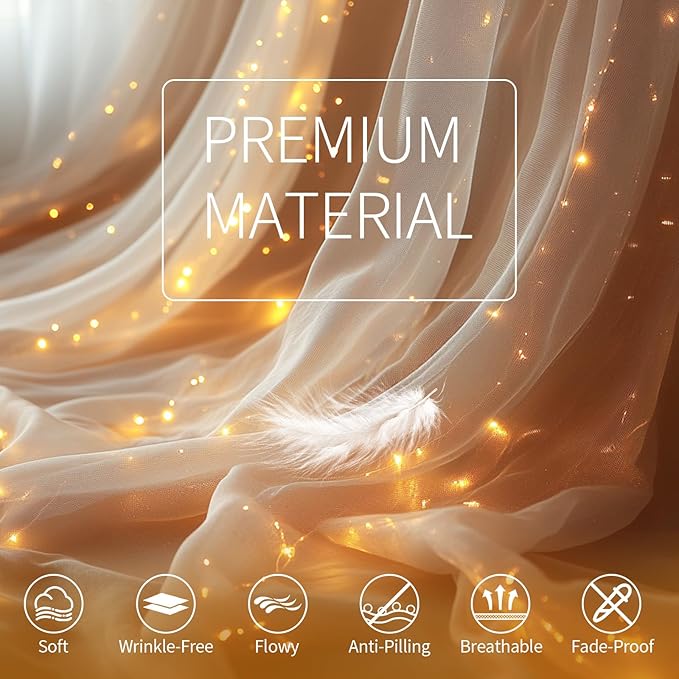 Champagne Tulle Backdrop Curtain - Image 5