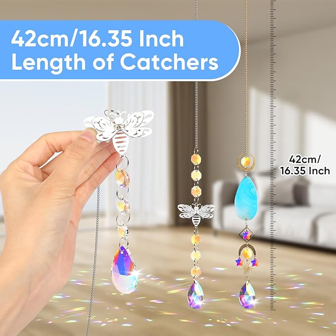 7 PCS Crystal Suncatcher, Hanging Suncatchers - Image 5