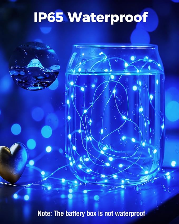 btfarm 6 Pack Fairy Lights Battery Operated, 7FT 20 LED Mini String Lights - Image 3