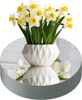 Round Mirror Centerpieces, by Unknown