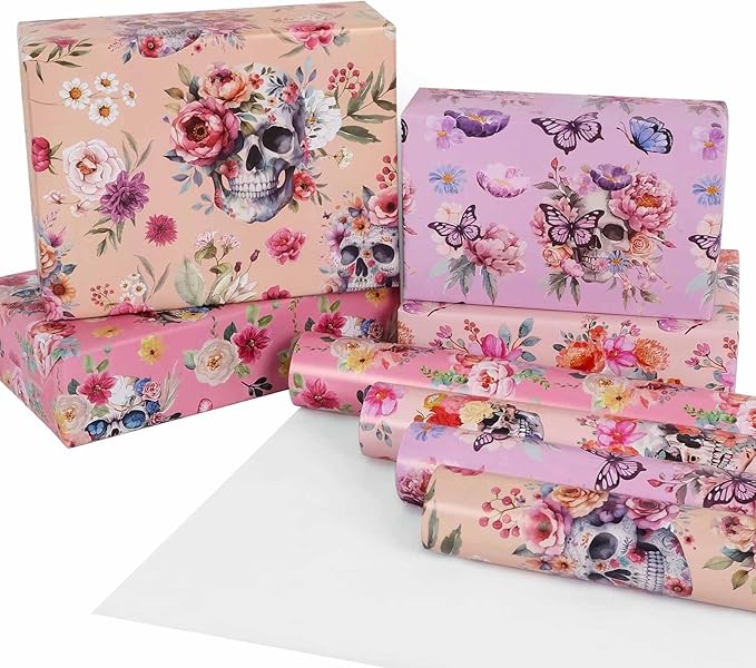 Aimyoo Gothic Wrapping Paper Rolls, 17 Inch X 16.5 Feet by Aimyoo