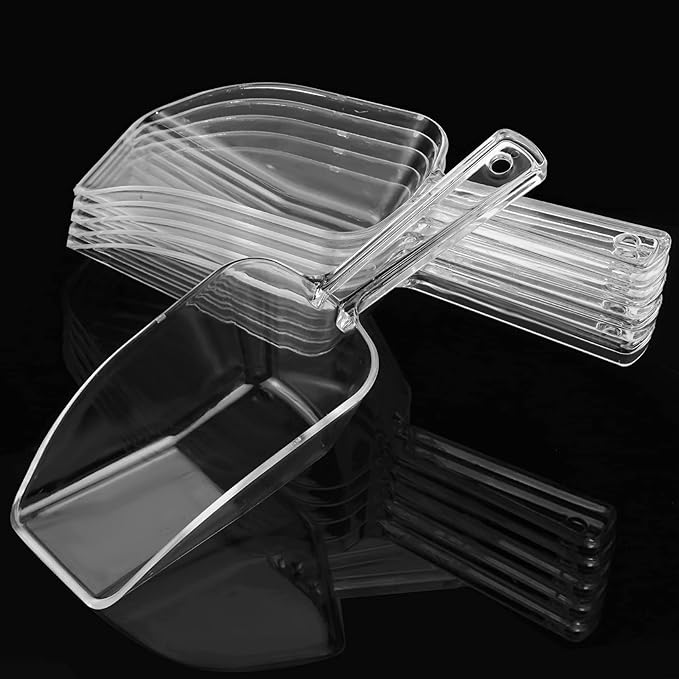 Ice Scoop Candy Buffet Containers Scoopers, Hmxpls Clear Plastic Scoop - Image 7