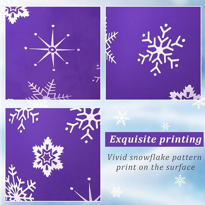 Skylety 40 Pieces Snowflake Balloons Bulk Winter Transparent Snowflake Latex - Image 3