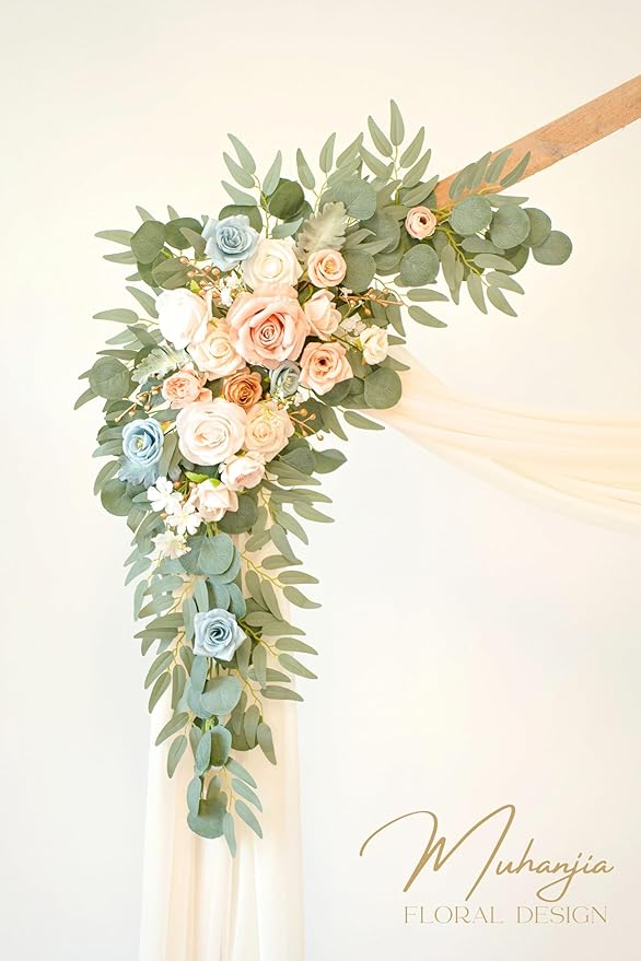 Artificial Wedding Arch Flowers Kit, Ceremony Decoration, Floral Outdoor Party - Image 3