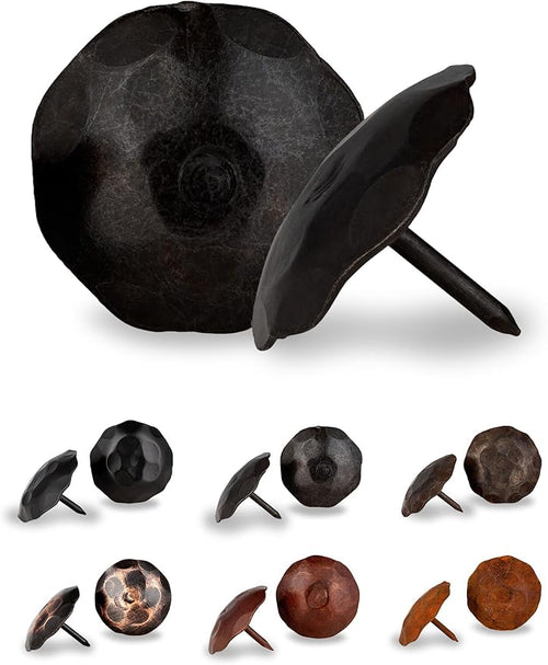 10 Pack 1.5" Round Head Iron Clavos Decorative Nails – Sealed Unfinished – by BorderlandRusticHardware