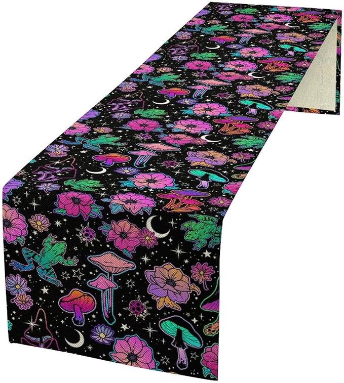 Gothic Star Moon Colorful Table Runner by ShiTingYu