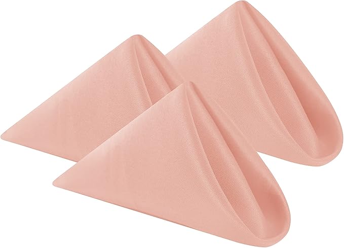 Cloth Napkins 17x17 inch Washable Polyester Dinner Napkins Soft Table Napkins by Cupuamon