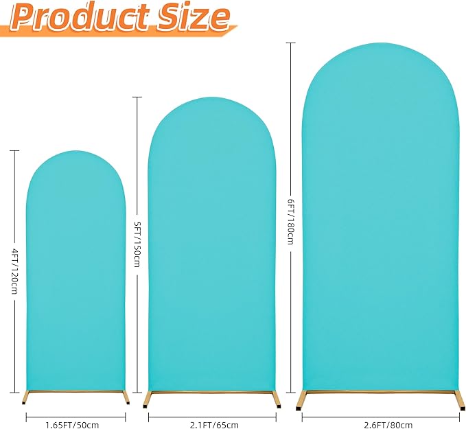 7.2FT Wedding Arch Covers Arch Backdrop Cover Arch Stand Covers Set Arch Cover - Image 2