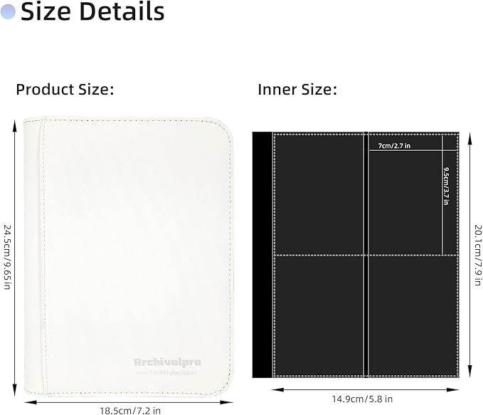 4 Pockets Premium Card Binder 160 Cards Trading Card Binders No Ring Card - Image 2