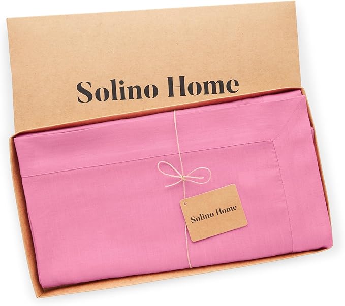 Solino Home Linen Tablecloth for Rectangle Tables 60 x 90 Inch - Image 5