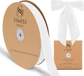 White Velvet Ribbon 1'' 25 Yards by SIMISIRIBBON