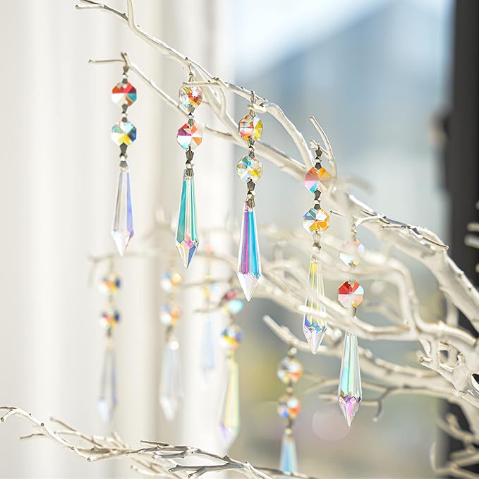 20pcs 55mm Chandelier Icicle Crystal Prism Suncatcher, Chandelier Crystals - Image 4
