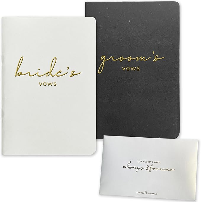 Vow Books His and Hers Wedding Vow Books Bride and Groom Vow Books Wedding by WeddingGiftsWedding
