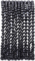 Faceted Natural Flint Stone Round Loose Semi Gemstone Beads by Beadia