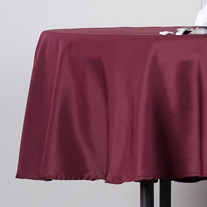 Efavormart Round Tablecloth, 70 Inch Stain & Wrinkle Resistant Washable Table - Image 8