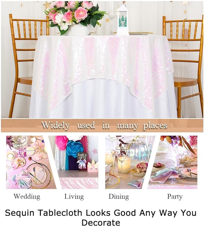 ShinyBeauty Sequin Tablecloth - Image 6
