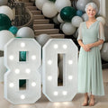 Marquee Numbers 3 Feet Tall Big Light Up Numbers 80th Birthday Decorations by Letsmakeitimpressive