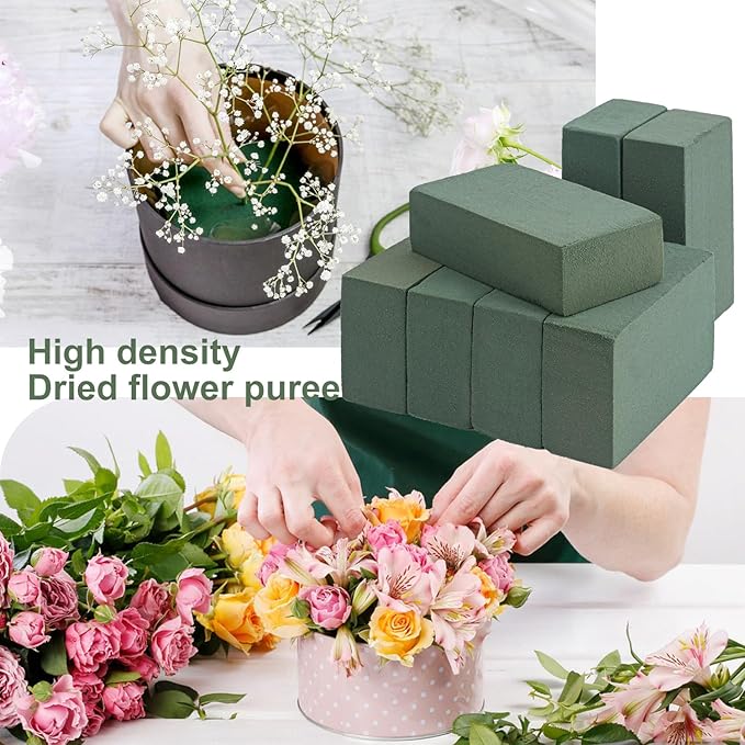IHDYPPEW 30 PCS Green Floral Foam Blocks, 5.5"L x 3.1"W x 1.7"H Floral Foam - Image 5