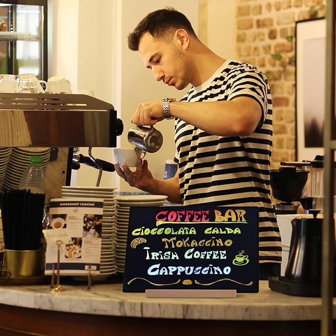 8 x 12 Chalkboard Sign, Reusable Double Sided Small Chalkboard Signs - Image 5