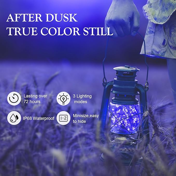 Aogist Led Fairy Lights 3 Modes Battery Operated String Lights Waterproof - Image 5