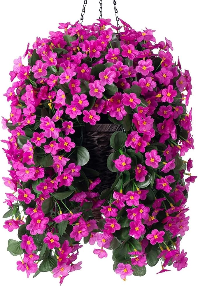 Artificial Fake Hanging Flowers Plants Baskets by HyeFloraartificialflowers