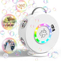 Bubble Machine Automatic LED Lights Bubble Blower by Weilim