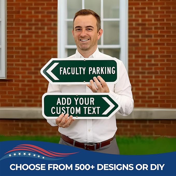 Custom Left Arrow Metal Sign by DC | Directional Signs - Image 9