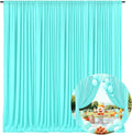 10 x 7 Feet Blue-Green Backdrop Curtain by ZEBMOON