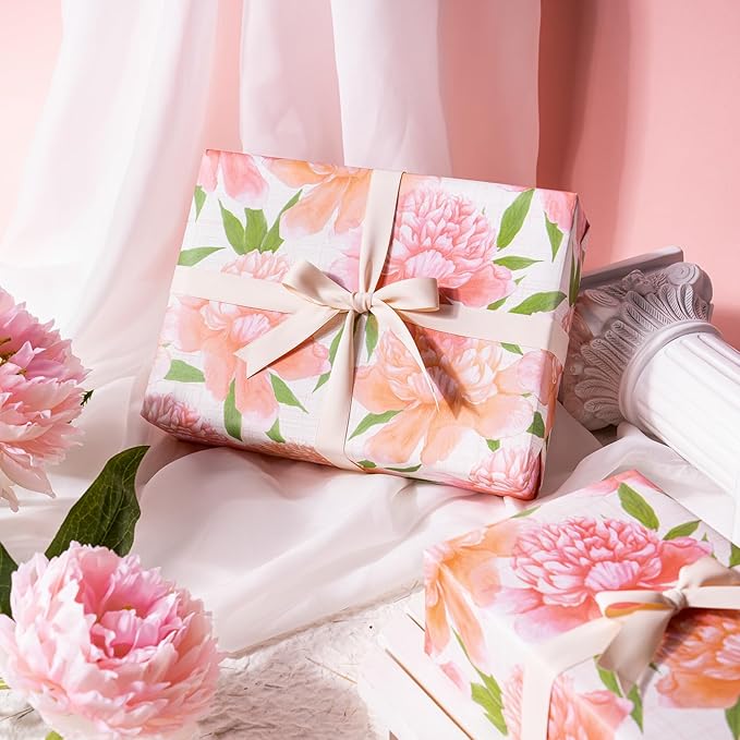 WRAPAHOLIC Floral Wrapping Paper Roll - Image 5
