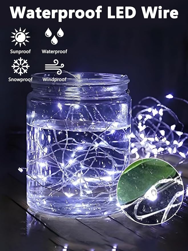 3 Pack Fairy Lights Battery Operated - Image 4
