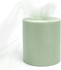 6" x 200 Yards Sage Green Tulle Fabric Rolls by GCVOPTON
