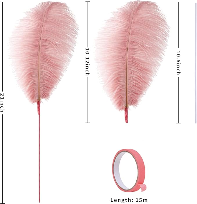 Holmgren Pink Craft Ostrich Feathers - Image 7