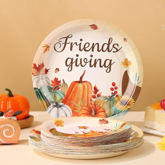 Friendsgiving Plates and Napkins Sets - Image 2