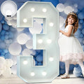 Marquee Numbers 4 Feet Tall Big Light Up Numbers 3rd 13th 30th Happy Birthday by Letsmakeitimpressive