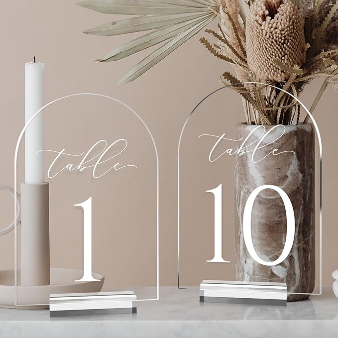 JINMURY Clear Arch Table Numbers by JINMURY